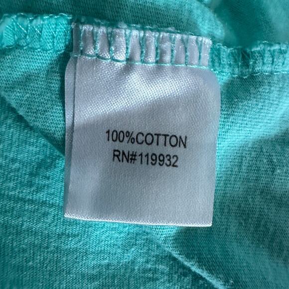 Tim McGraw Shotgun Rider Spirit Jersey MEDIUM Teal Green Oversize Concert Tee - Picture 6 of 8